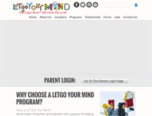 Tablet Screenshot of letgoyourmind.com